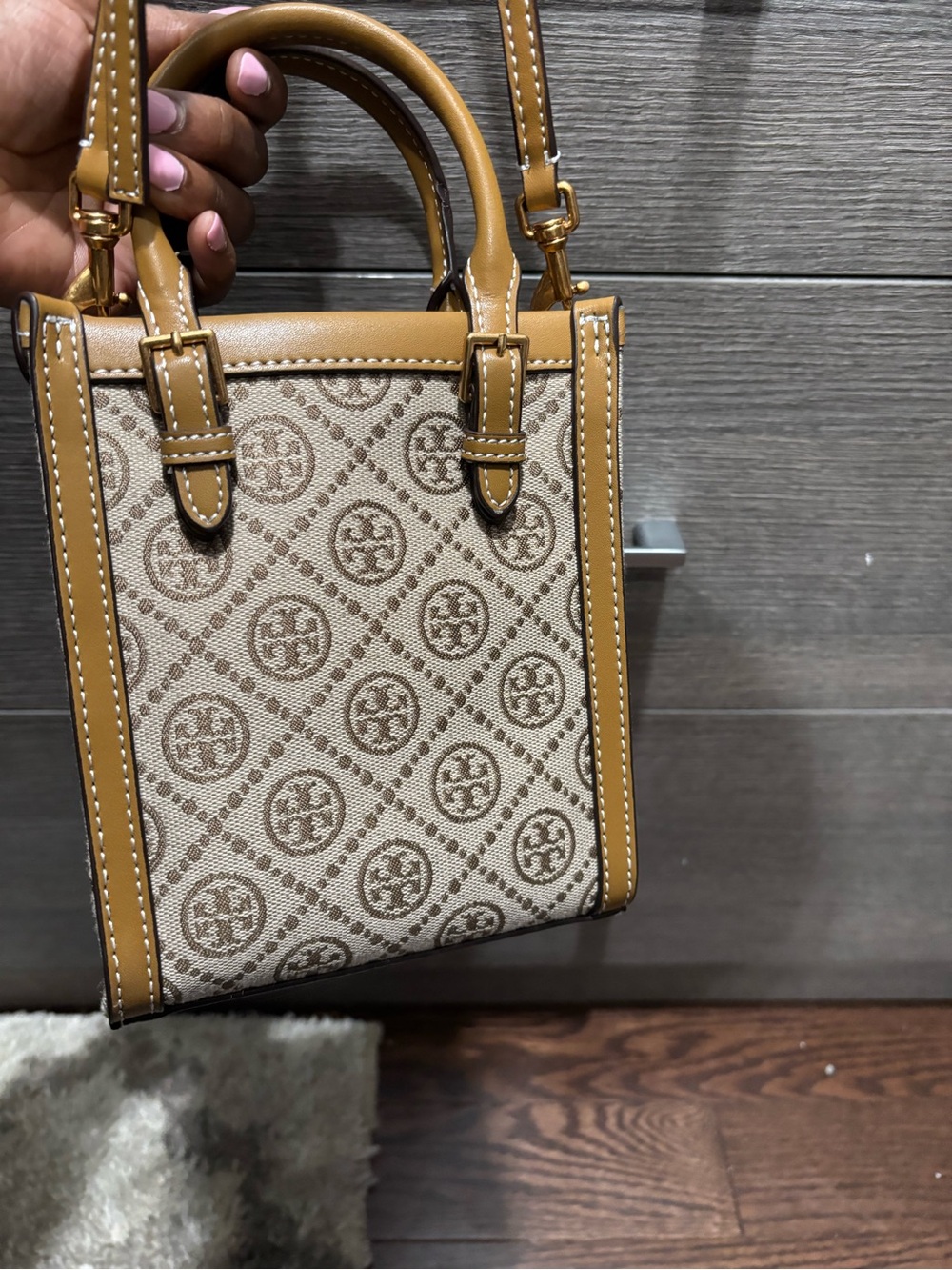 Tory Burch T Monogram Mini Tote - Picture 5 of 10